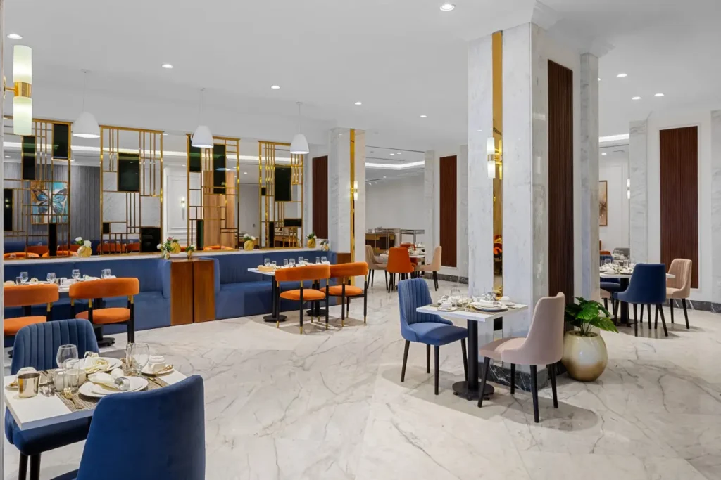 All-day dining restaurant at Gewan Palace, New Alamein